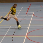 Garrett Jones in actie voor ZVV Adelaars in 2024.